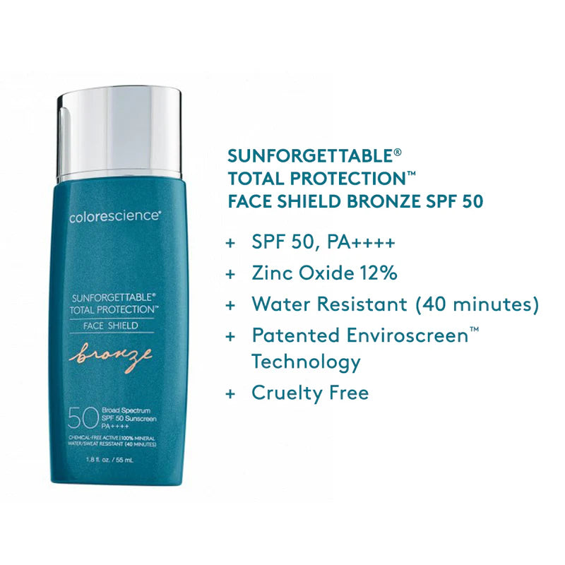 Sunforgettable Total Protection Face Shield Bronze SPF 50 by Colorscience